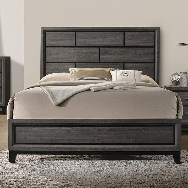 Errico Bed Grey & White