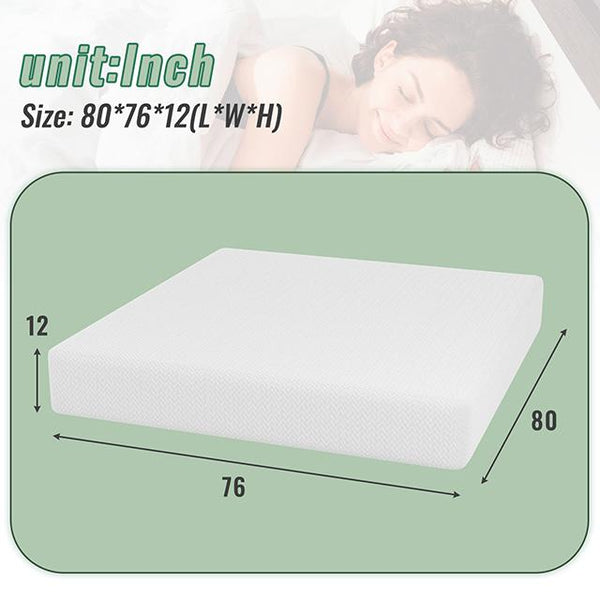 Coreopsis 12" E.King Memory Foam Wave Comfort