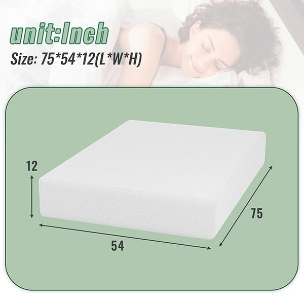 Coreopsis 12" Full Memory Foam Wave Comfort