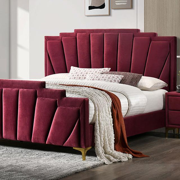 Florizel Bed Black & Red