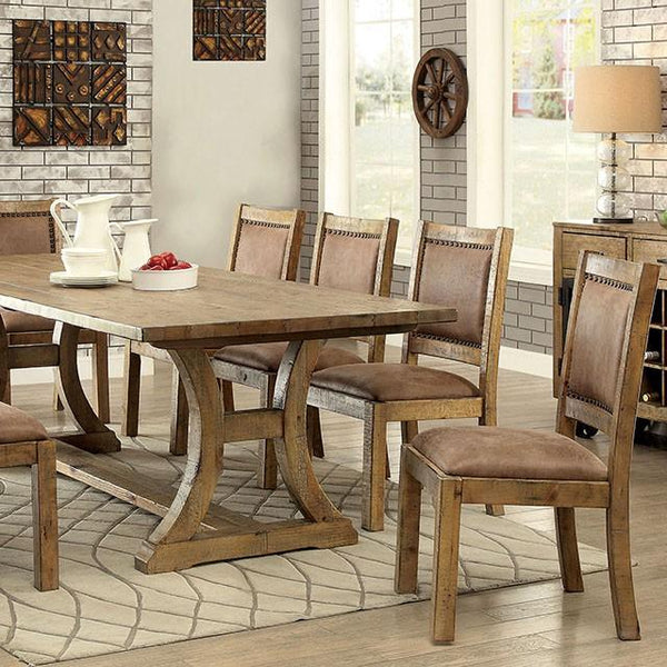 GIANNA Rustic Pine 96" Dining Table