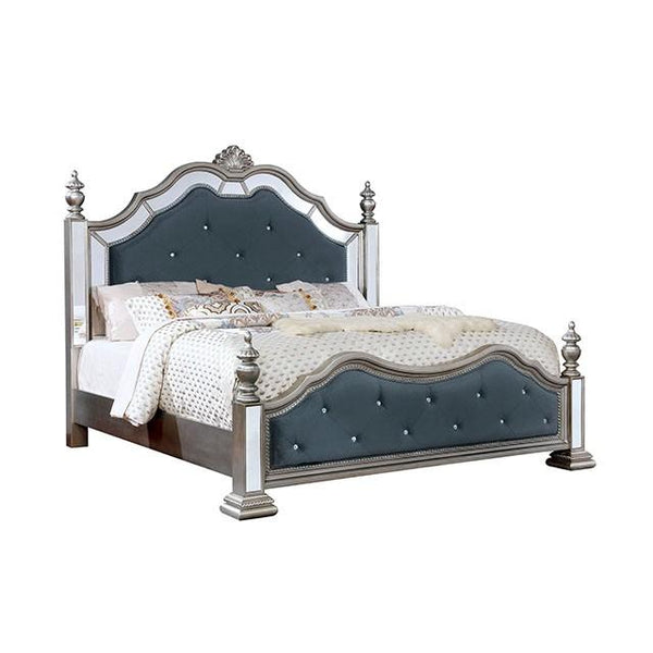 Azha Silver/Gray Cal.King & Queen Bed