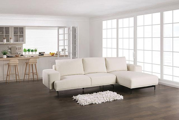 Baerum Sectional, Left & Right Chaise Beige & Gray