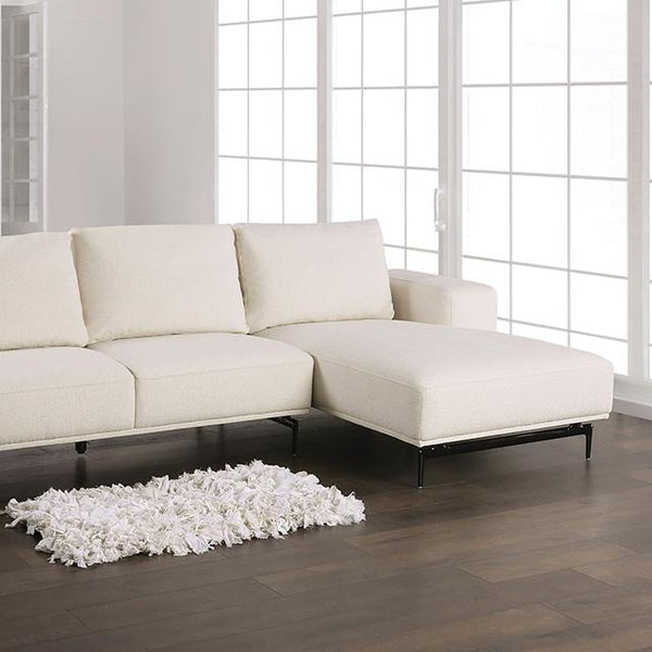 Baerum Sectional, Left & Right Chaise Beige & Gray
