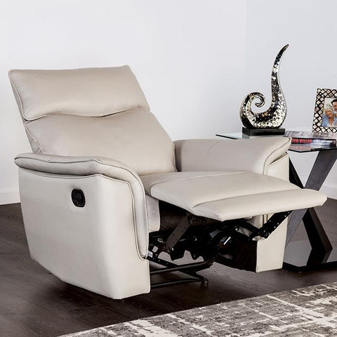 Bienne Recliner Chair White & Black