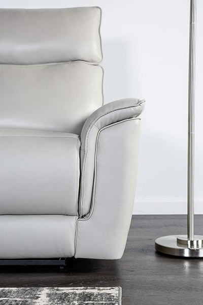 Bienne Loveseat Manual Recliner White & Black