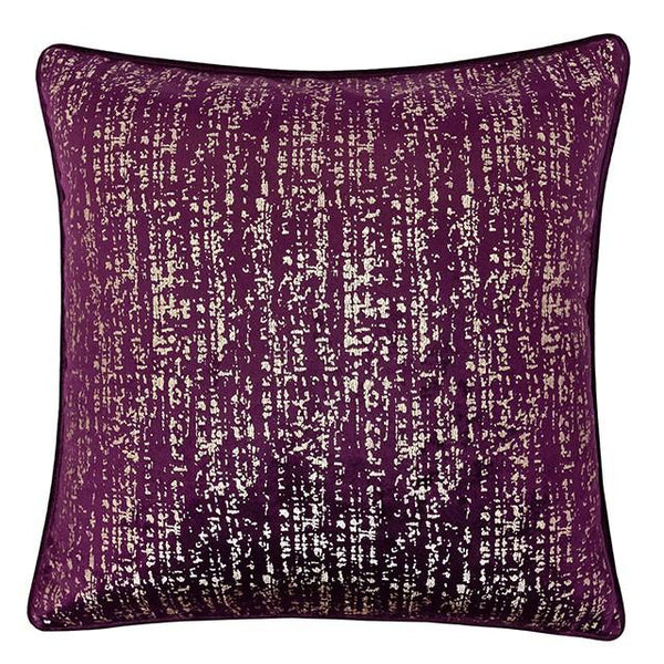 Belle Beige 20" X 20" Pillow, Beige, Multi, Purple, Red