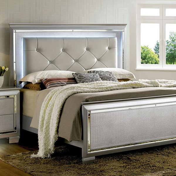 Bellagrand Bed Oak, Silver & Black