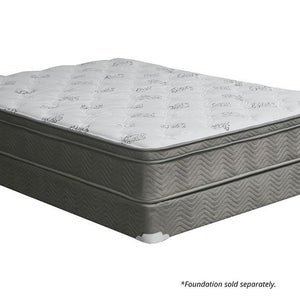 ALEKSA White, Gray 11" Euro Top Mattress, Queen image