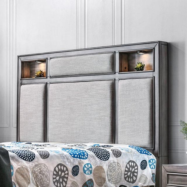 DAPHNE Gray Queen Bed