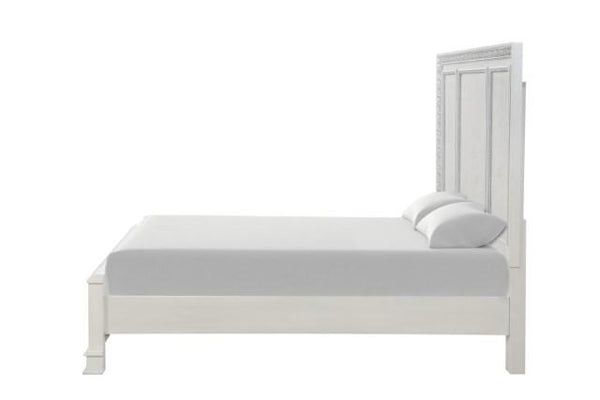 Stella Mia E.King & Queen Bed White & White