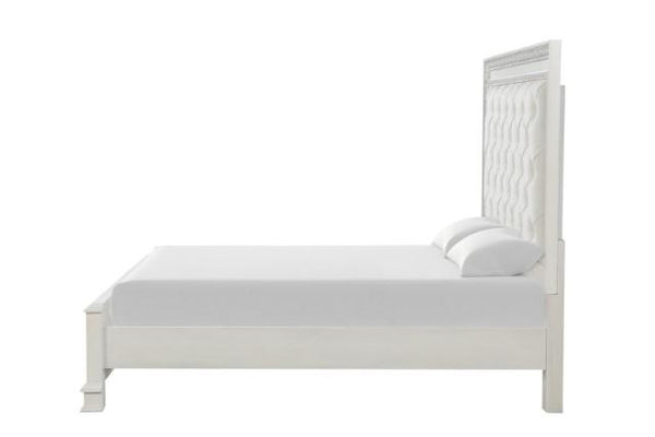 Stella Mia E.King & Queen Bed White & White