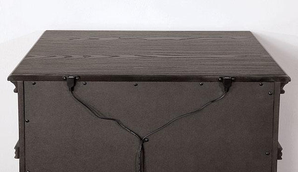 Pamphilos 4 & 5 Piece Queen Bedroom Set Gray & White