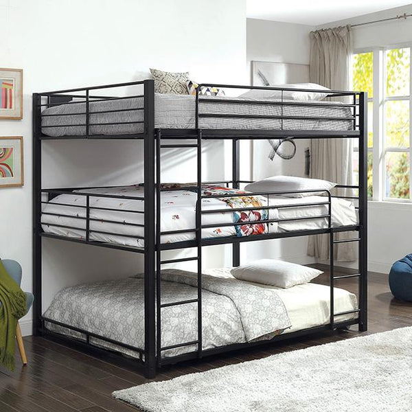 Olga I Antique Black Full/Full Bunk Bed