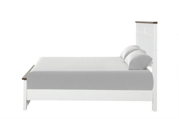 Pinetop Twin & Full Bed White & Blue