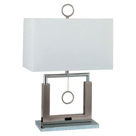 Jessica Brushed Steel 17"H Steel Table Lamp