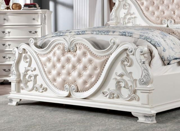 Esparanza Bed Cherry & White