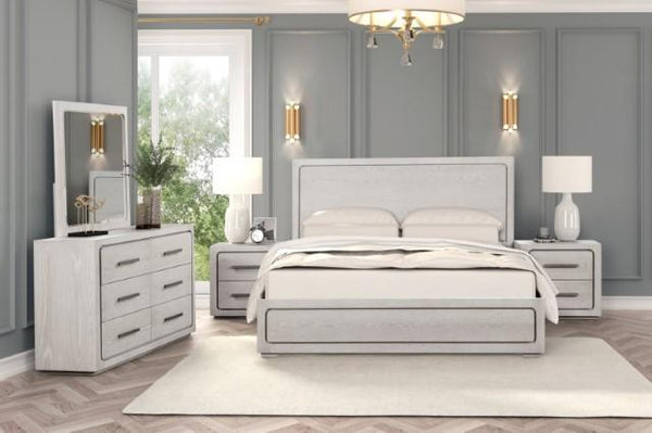 Crowthorne Bed White & Grey
