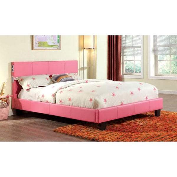 Evans Bed Espresso & Pink