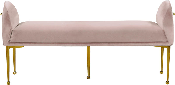 Owen Pink Velvet Bench