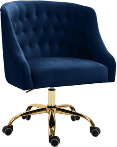 Arden Navy Velvet Office Chair image