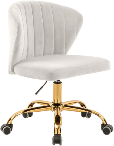 Finley Cream Velvet Office Chair