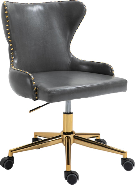 Hendrix Grey Faux Leather Office Chair