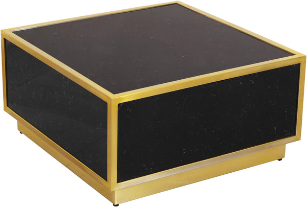 Glitz Black Faux Marble Coffee Table