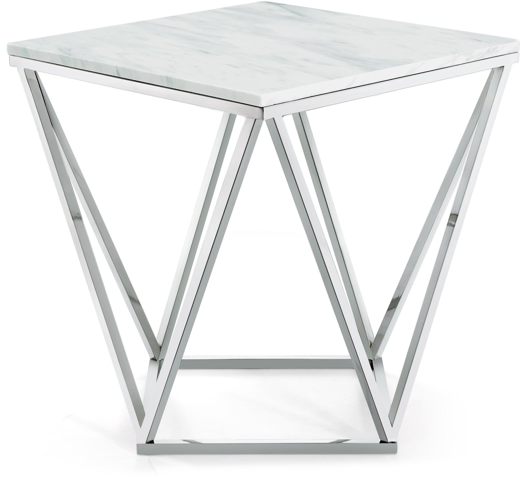 Skyler Chrome End Table image