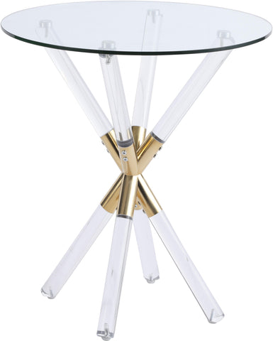 Mercury Acrylic/Gold End Table image