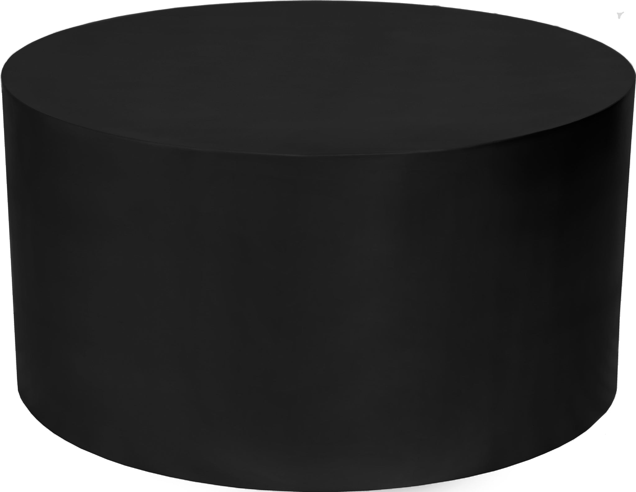 Cylinder Matte Black Coffee Table
