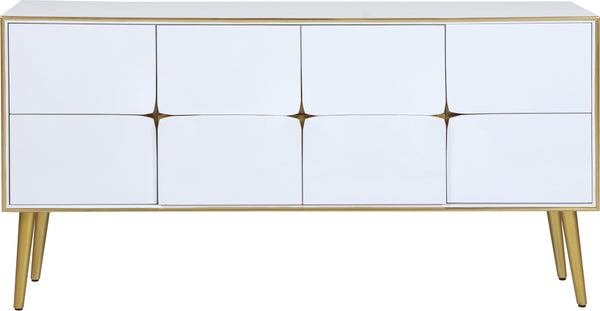 Pop White / Gold Sideboard/Buffet