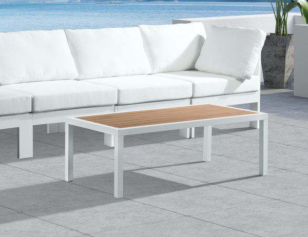 Nizuc Brown manufactured wood Outdoor Patio Aluminum Coffee Table