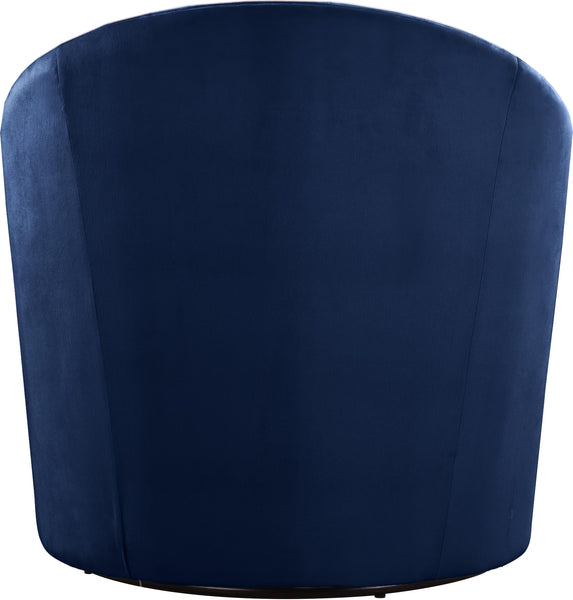 Alessio Navy Velvet Accent Chair