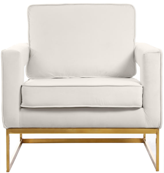 Noah Cream Velvet Accent Chair