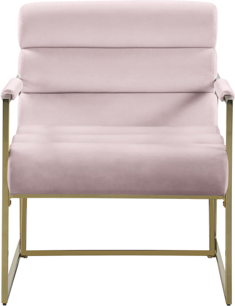 Wayne Pink Velvet Accent Chair