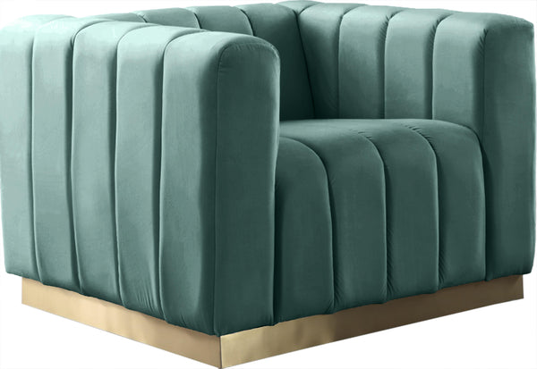 Marlon Mint Velvet Chair