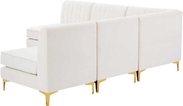 Alina Cream Velvet Modular Sectional