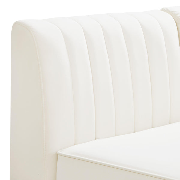 Alina Cream Velvet Modular Sectional