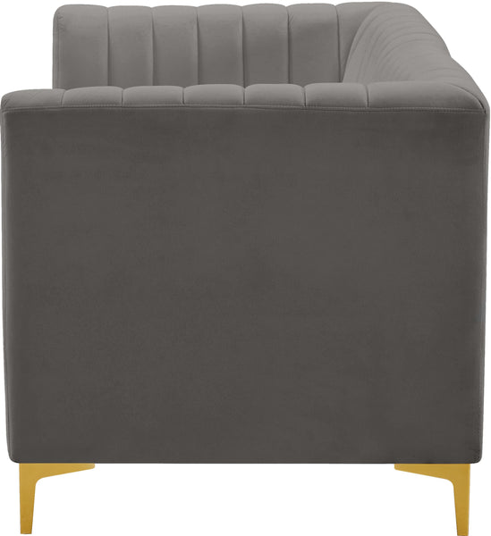 Alina Grey Velvet Modular Sofa