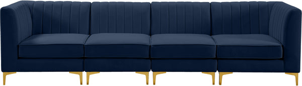 Alina Navy Velvet Modular Sofa