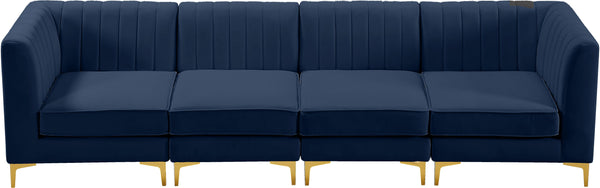 Alina Navy Velvet Modular Sofa