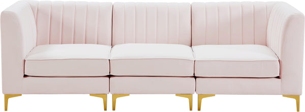 Alina Pink Velvet Modular Sectional