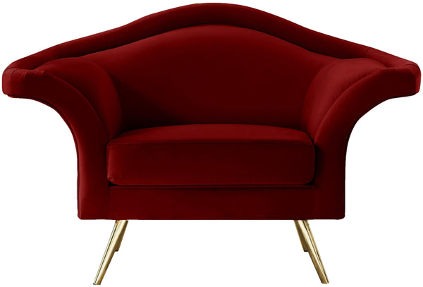 Lips Red Velvet Chair