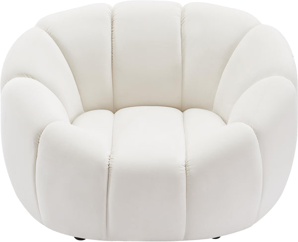 Elijah Cream Velvet Chair