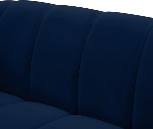 Elijah Navy Velvet Sofa