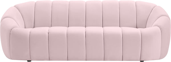 Elijah Pink Velvet Sofa