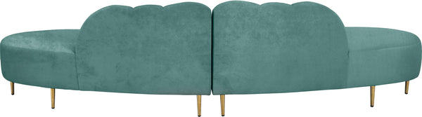 Divine Mint Velvet 2pc. Sectional