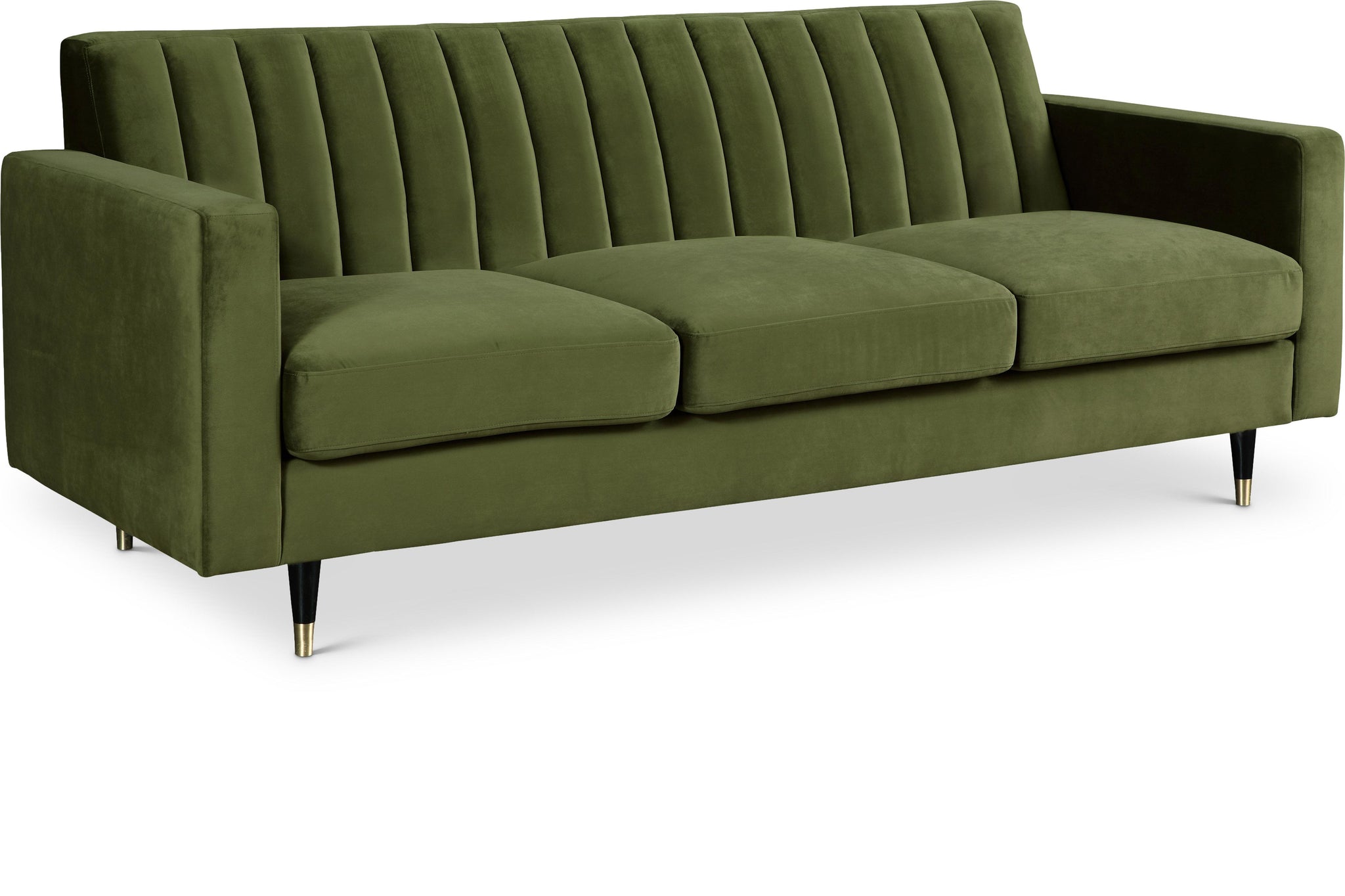 Lola Olive Velvet Sofa image