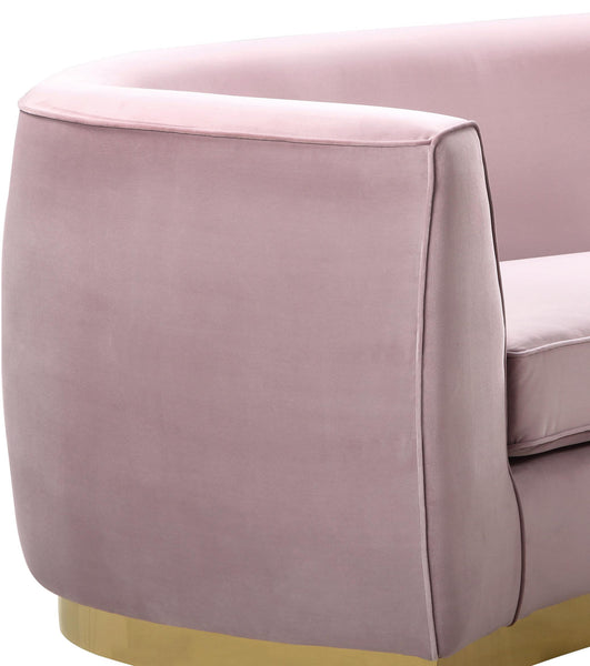 Julian Pink Velvet Loveseat